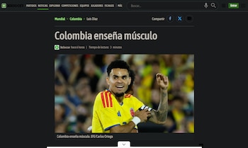 Por su parte, el diario especializado destacó la contundencia de la "Tricolor"-crédito Be Soccer