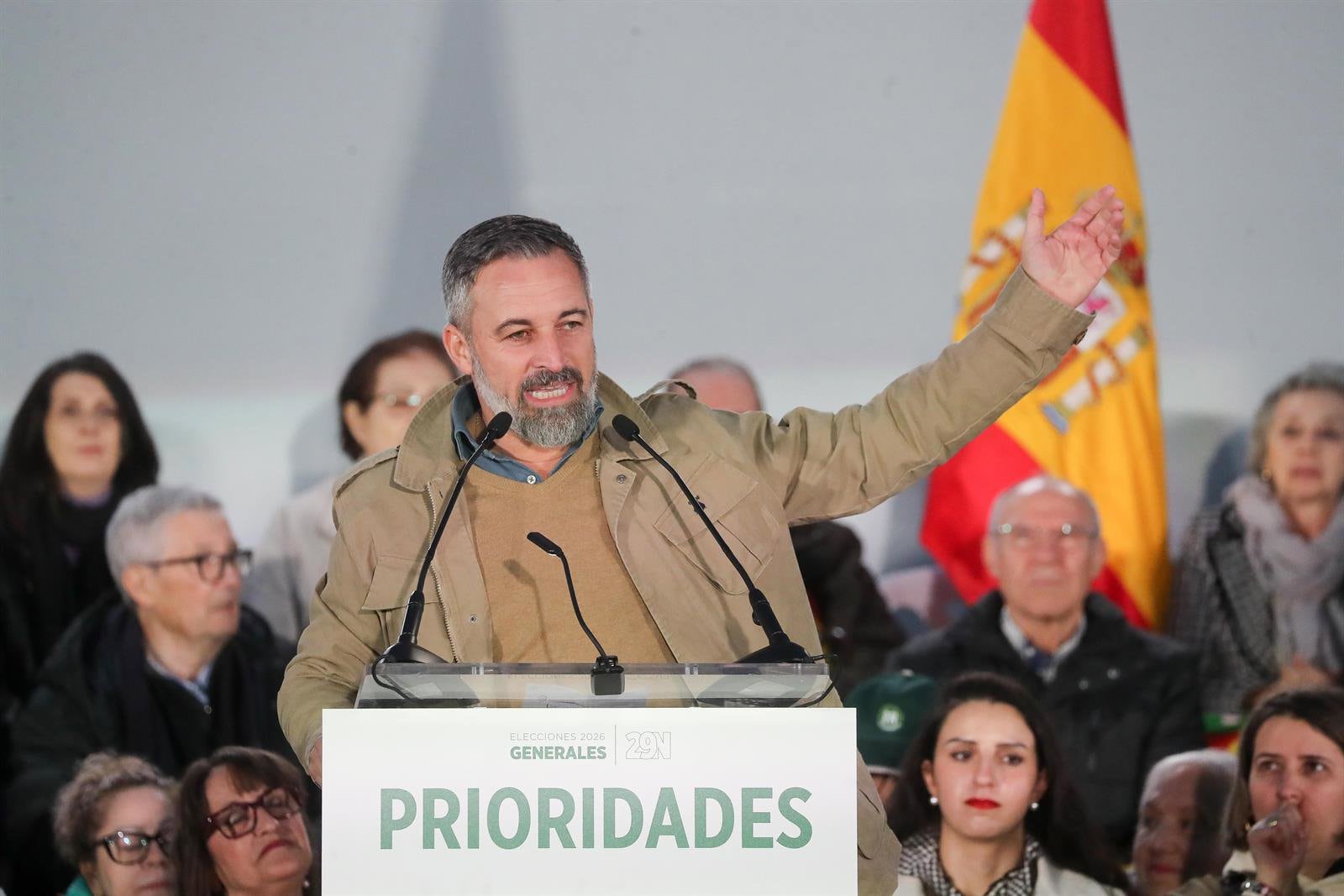 Abascal censura el "papel lamentable" de Sánchez en 'La Revuelta": "Chistecitos como si no hubiera mentido"