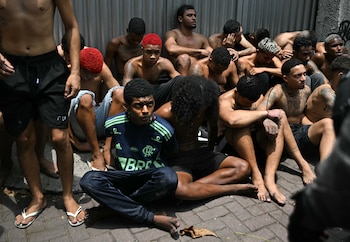 Operación policial contra el tráfico de drogas en la favela do Penha en Río de Janeiro