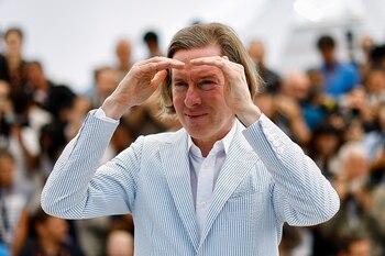 Wes Anderson durante la presentación