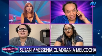 Melcochita explota contra sus hijas EN VIVO y lanza alarmante frase: “¿Quiere que me meta un balazo?”. Captura: Magaly TV La Firme.