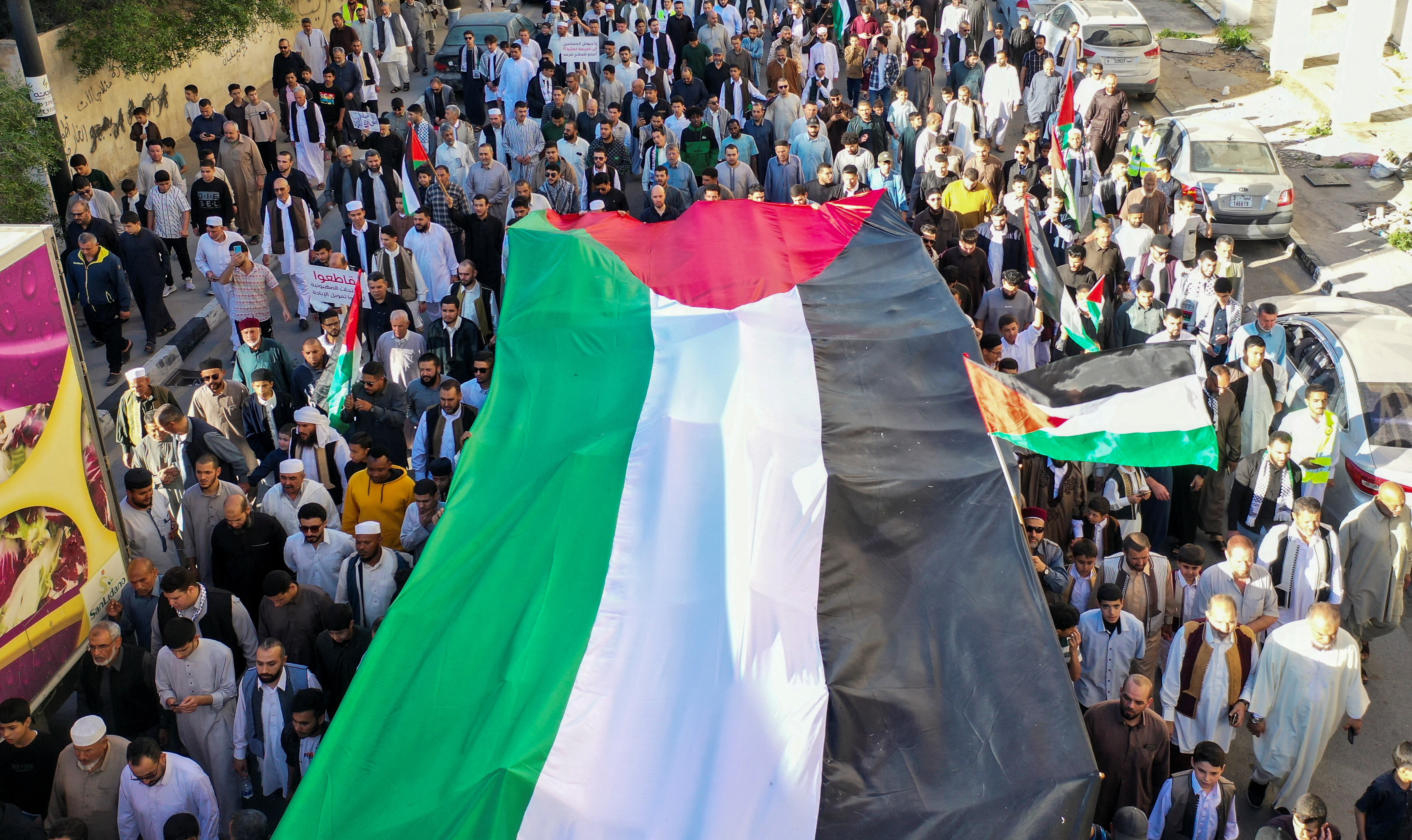 Dalia cuestionó las protestas que se llevaron a cabo en diferentes partes del mundo por la guerra en Gaza (REUTERS/Ayman al-Sahili)