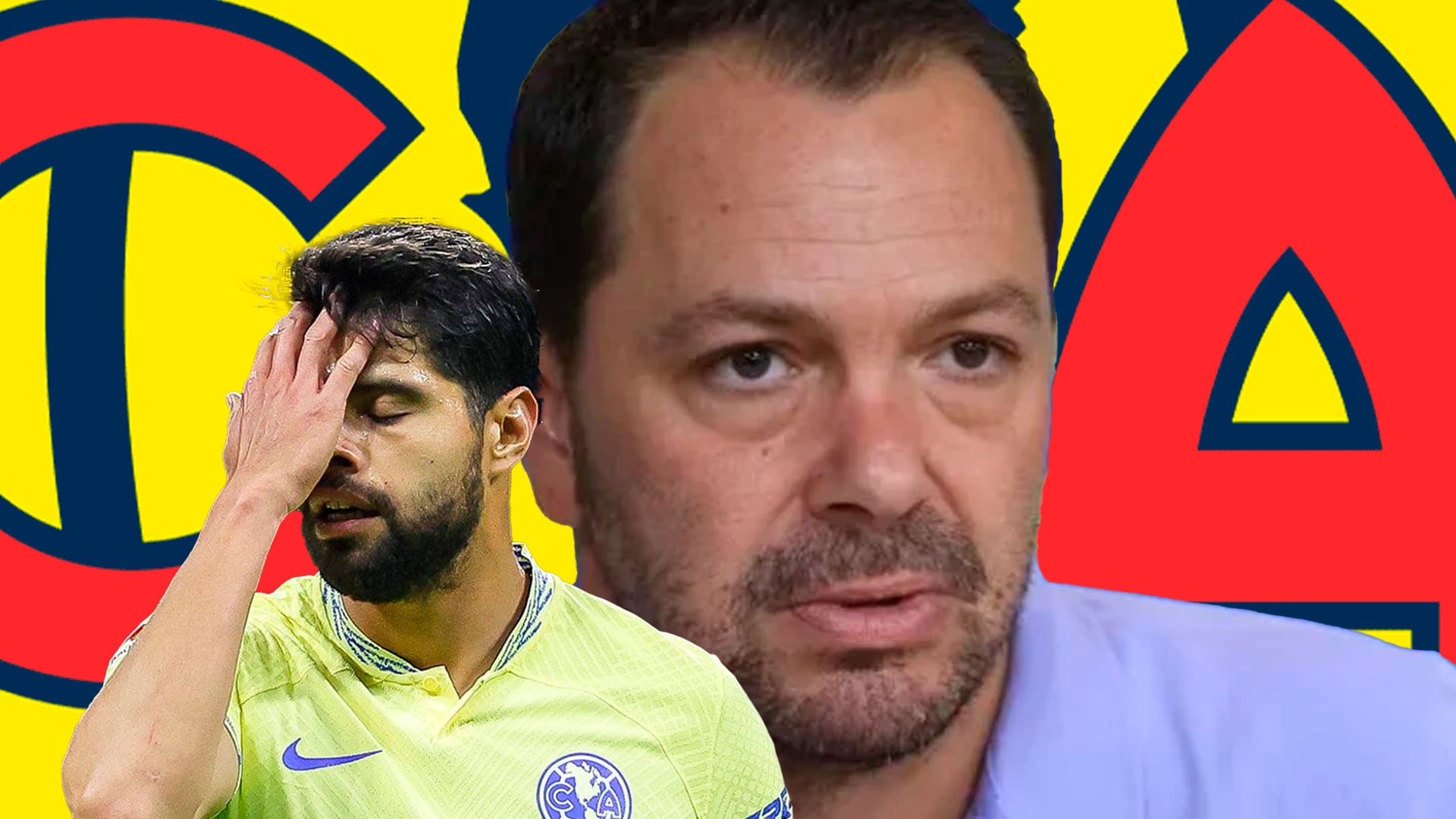 El presidente deportivo fue abordado en pleno estadio con reclamos sobre el bajo rendimiento del defensor, mientras solo respondió con una sonrisa. (Ilustración: Jovani Pérez)