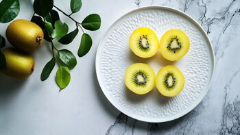 El kiwi amarillo destaca por