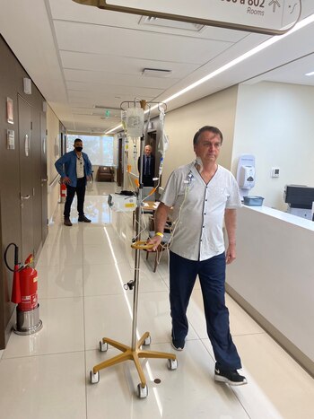 Jair Bolsonaro en el hospital