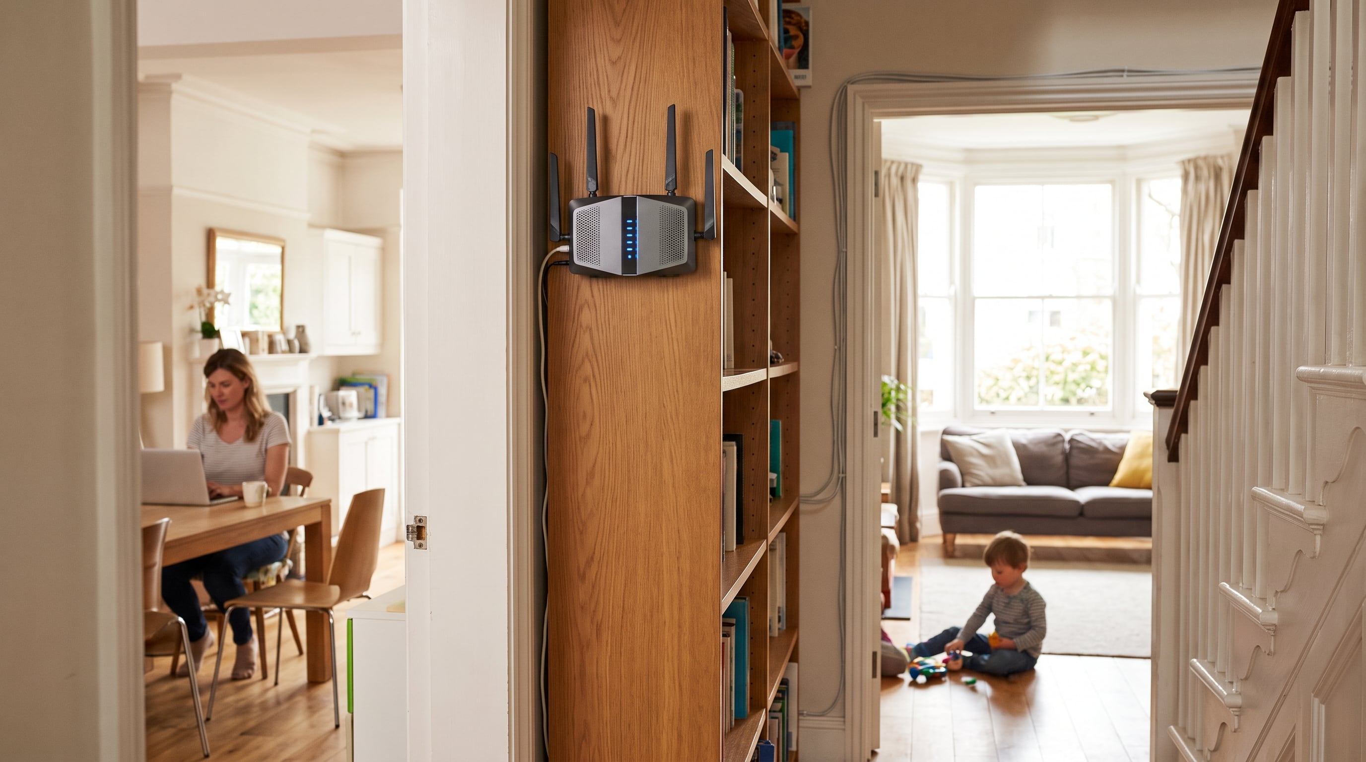 El sitio donde se instala el router marca la diferencia en la intensidad y el alcance de la cobertura Wi-Fi.
(Imagen ilustrativa Infobae)