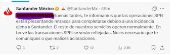 Las transferencias electrónicas mediante SPEI registraron retrasos e intermitencias en México este sábado 17 de octubre, mientras usuarios reportaron problemas en los servicios de diversos bancos