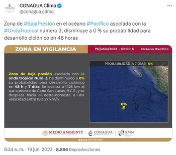 La onda tropical número 3