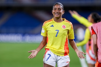 María Alejandra Baldovino es la máxima goleadora del Sudamericano Femenino Sub-17 - crédito Conmebol