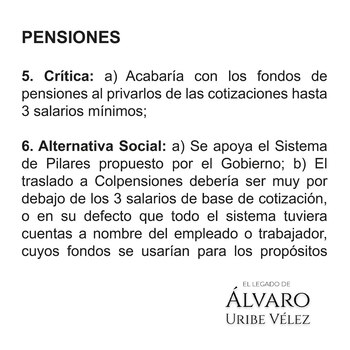 Centro Democrático presentó propuestas alternas