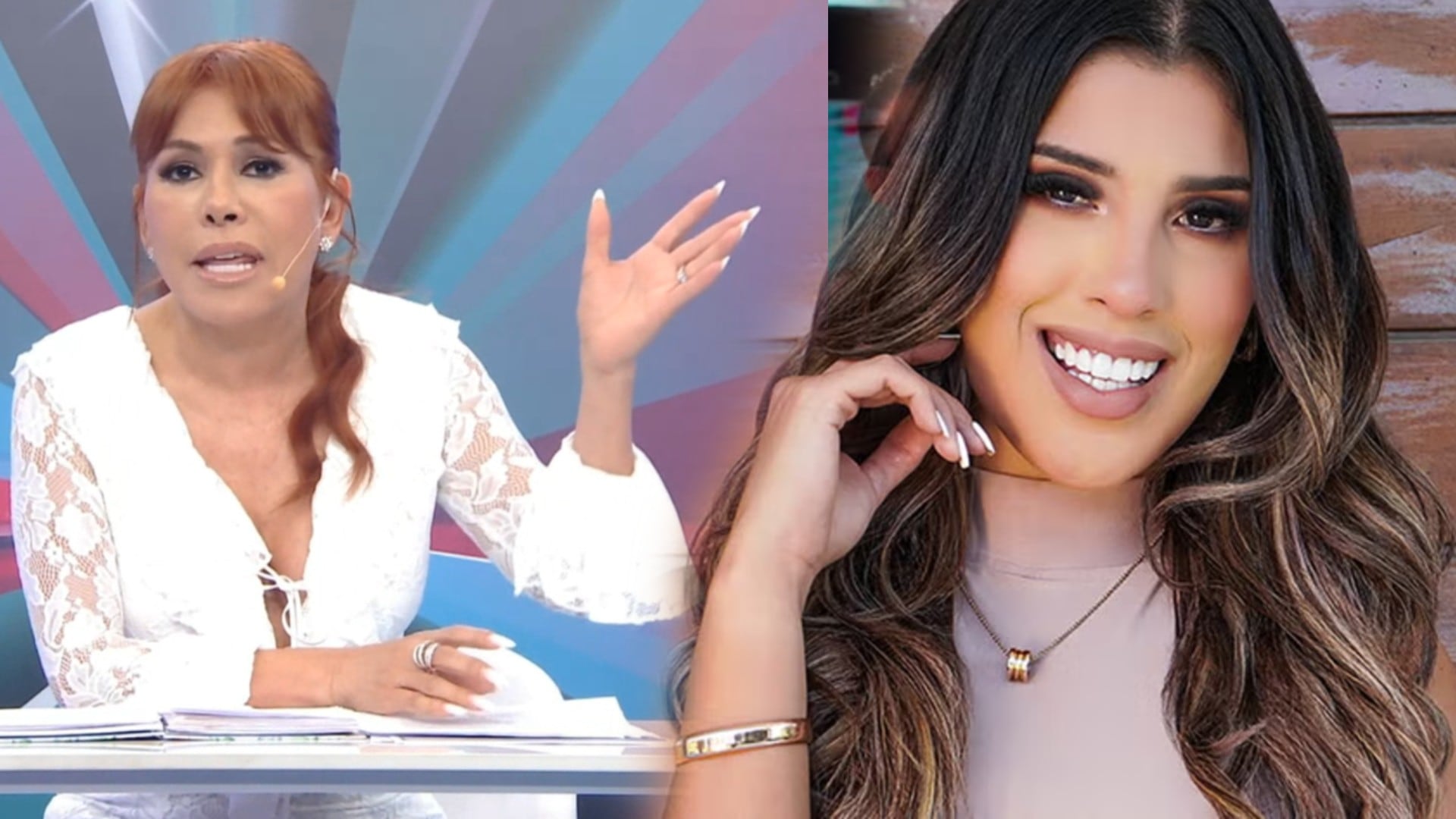 Magaly enfrenta a Yahaira Plasencia y niega difamación: “Lo de ‘rumruna’ nunca dije”. Captura: Magaly TV La Firme.