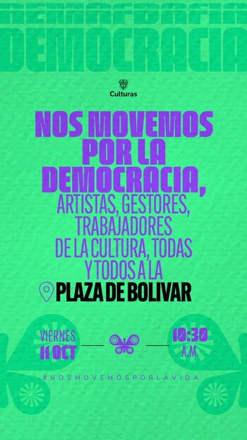 Protestas a favor de Gustavo