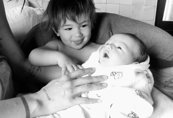 Una dulce postal que compartió