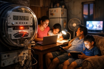 Aumento de consumo de energía eléctrica en El Salvador. Foto Infobae/Scribd IA
