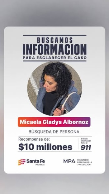 La familia de la joven rosarina solicita máxima difusión y colaboración ciudadana para dar con su paradero