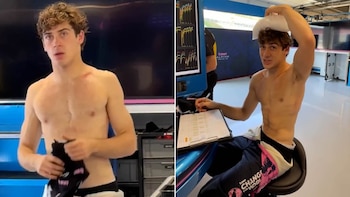 El divertido video del “trabajo extra” que tuvo que realizar Franco Colapinto para Alpine en pleno descanso de la Fórmula 1