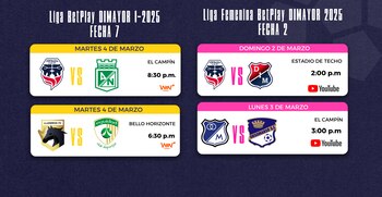 El partido entre Fortaleza y Nacional si se jugará en Bogotá - crédito Dimayor