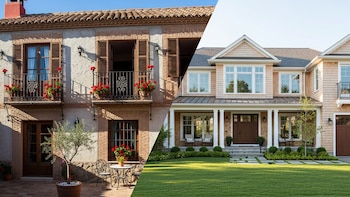 Vivienda española y casa estadounidense - VisualesIA ScribNews