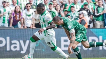 Pelea entre hinchas de Nacional