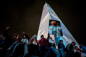 Final Copa Mundial de la FIFA 2026 – Argentina Vs España - Hinchas argentinos Obelisco