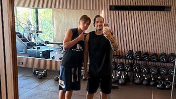 Martín Migueles se mostró entrenando