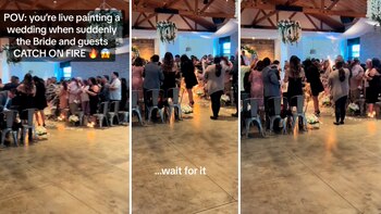 La novia se mantuvo tranquila