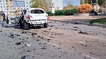 El auto quedó completamente destruido