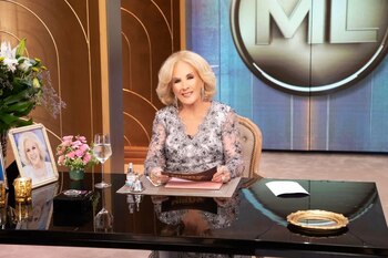 Mirtha Legrand al comenzar su
