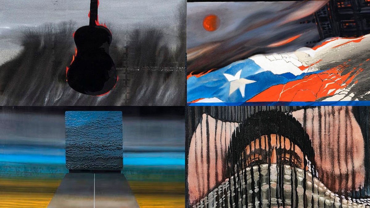 Obras y material de archivo de Nemesio Antúnez en la exposición