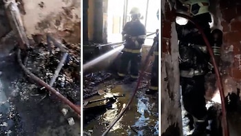 Se incendió un edificio en