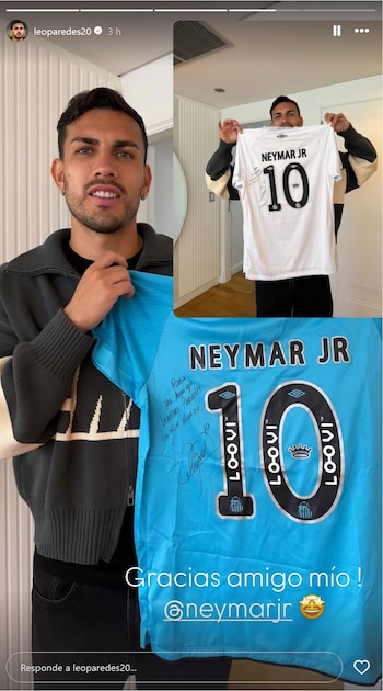 Paredes con las camisetas que