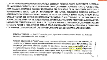 Territorium Life tuvo contratos con el IECM para la aplicación de exámenes a supervisores electorales. (Captura de pantalla)