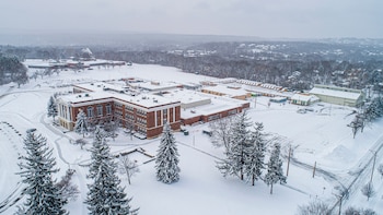 Vista aérea de un complejo