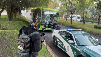 Una unidad de RTP chocó