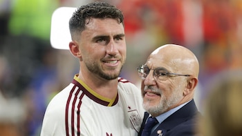 Laporte suma medio centenar de internacionalidades en el triunfo de España ante Portugal