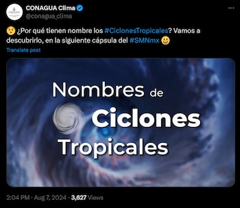 Foto: X: @conagua_clima