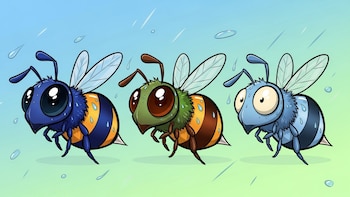 Así funciona el sorprendente mecanismo que permite a las abejas sudoríferas cambiar de color sin pigmentos