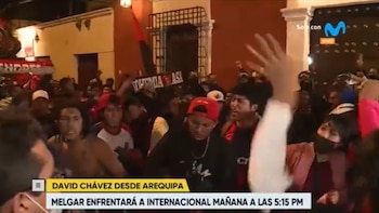 Banderazo de hinchas de Melgar previo al choque con Internacional de Porto Alegre.