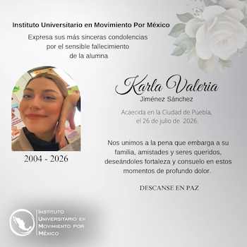 Karla Valeria era madre de un niño de cuatro años y estudiaba la licenciatura de Derecho en el Instituto Universitario en Movimiento Por México.