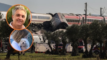 Rescatan al perro de un pasajero desaparecido en el accidente ferroviario de Toledo, mientras su familia sigue buscándolo: “¿Cómo puede ser que no sepan en qué asiento viajaba?”