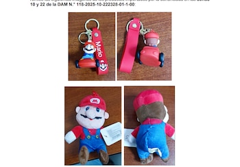 Algunos de los productos decomisados.