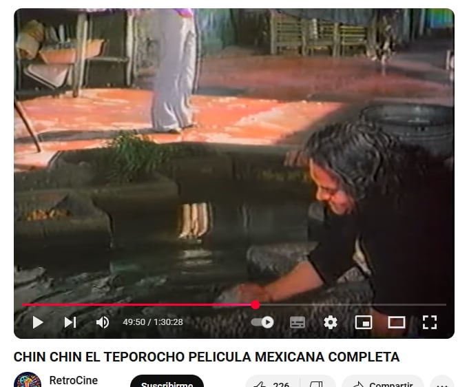 En 1975, los lavaderos de Fray Bartolomé de las Casas 13 aparecieron en la película Chin Chin el TeporochoCRÉDITO: Captura de pantalla