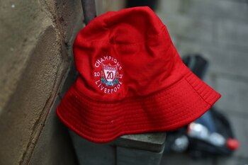 A Liverpool football club hat