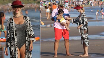 Malla enteriza, kimono y visera: