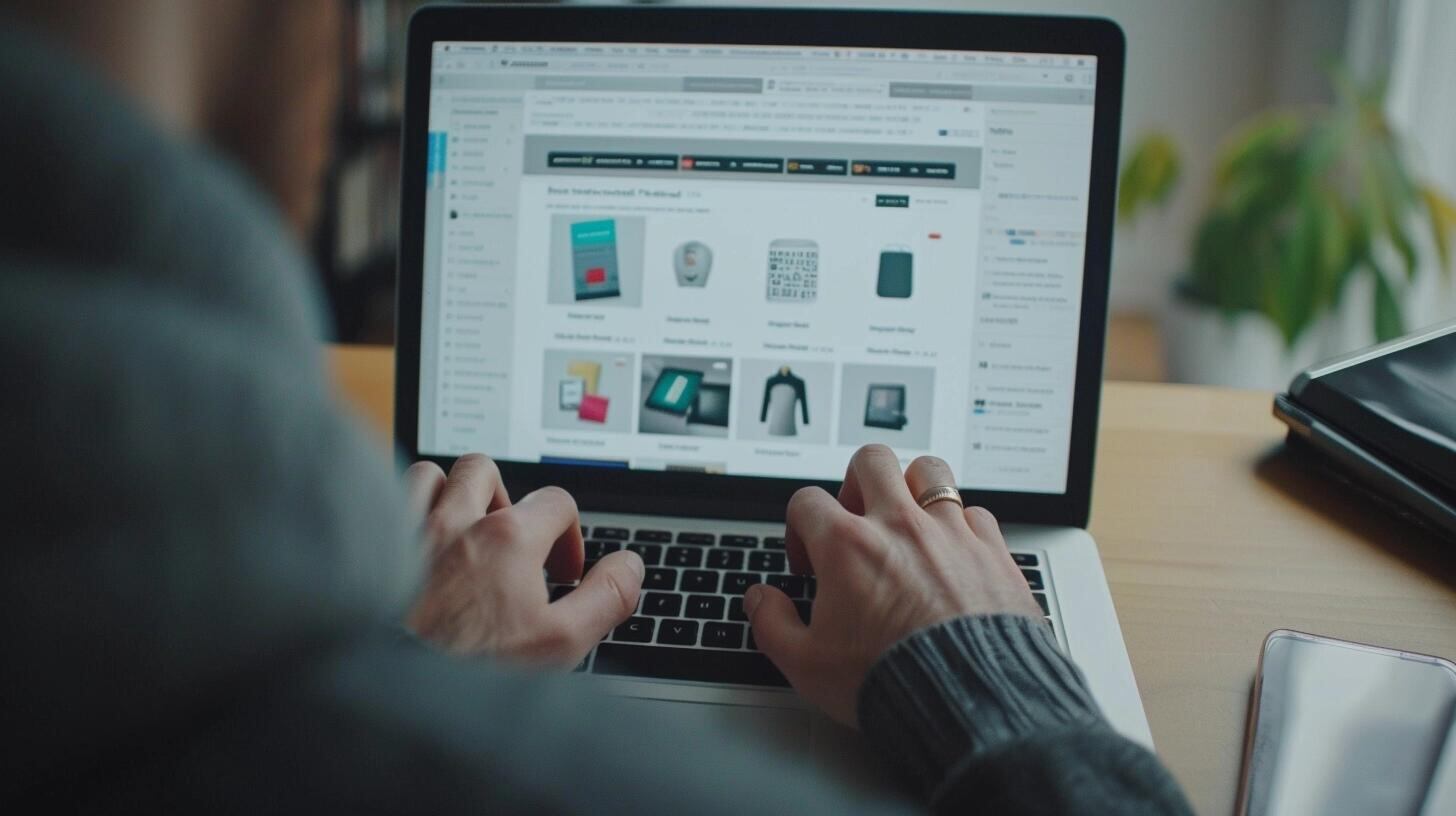 La fotografía muestra a un hombre utilizando su laptop para realizar compras online, con su tarjeta de crédito a mano. Representa la El avance del Open Finance otorga mayor control a los usuarios sobre sus datos financieros y fomenta la competencia. (Imagen ilustrativa Infobae)