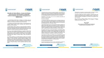 La notificación de la Alcaldía