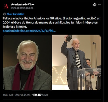 La academia de Cine española