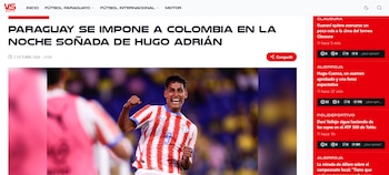 Otro de los portales deportivos más destacados de dicho país reseñó la victoria albirroja de la siguiente forma-crédito Versus