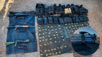 Aseguran rifles de alto calibre y recuperan camioneta robada en EEUU tras operativo conjunto en Altar, Sonora