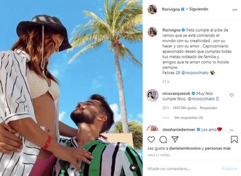 La tierna publicación de Flor